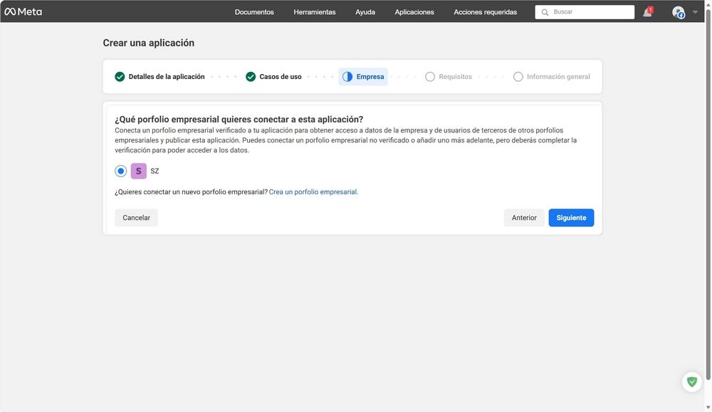 Crear API en WhatsApp 5