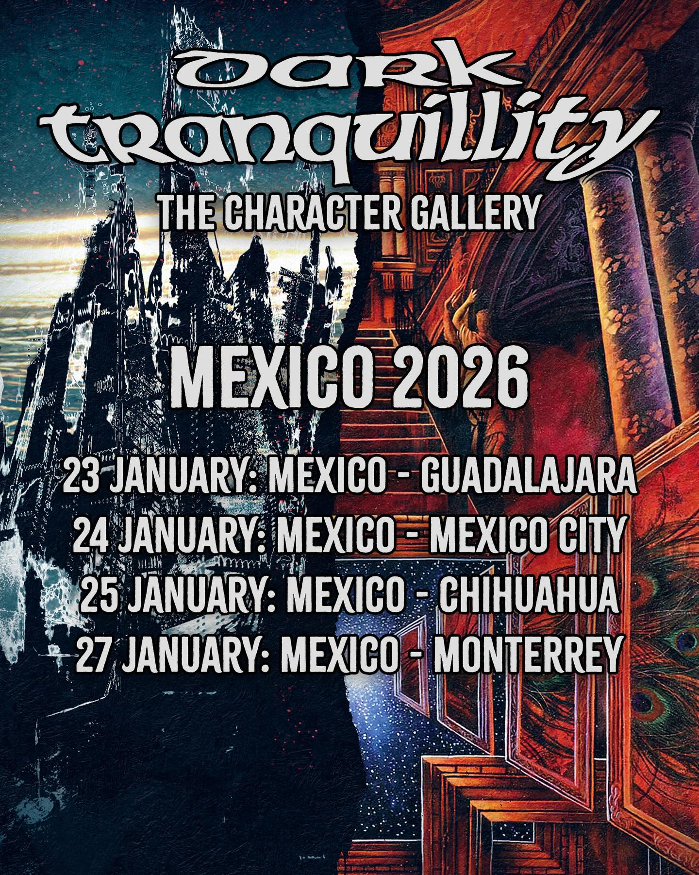 Dark Tranquillity actuará en el Circo Volador.