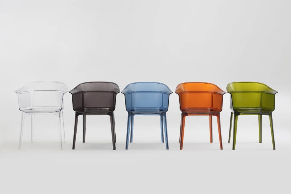 Sedia Papyrus, di Rona e Erwan Bouroullec per Kartell muebles transparentes
