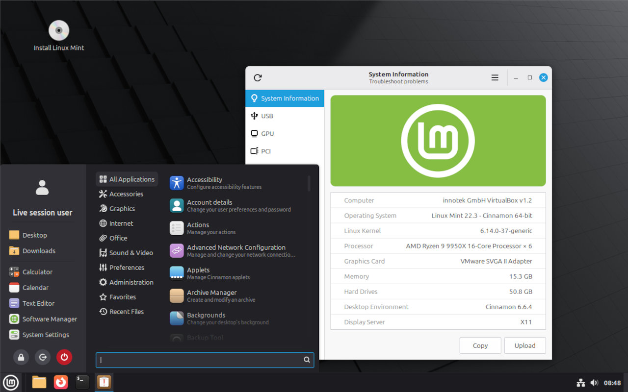 Linux Mint 22.3