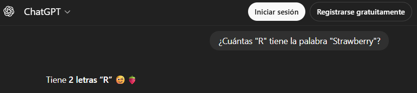 Respuesta de la interfaz web de ChatGPT.