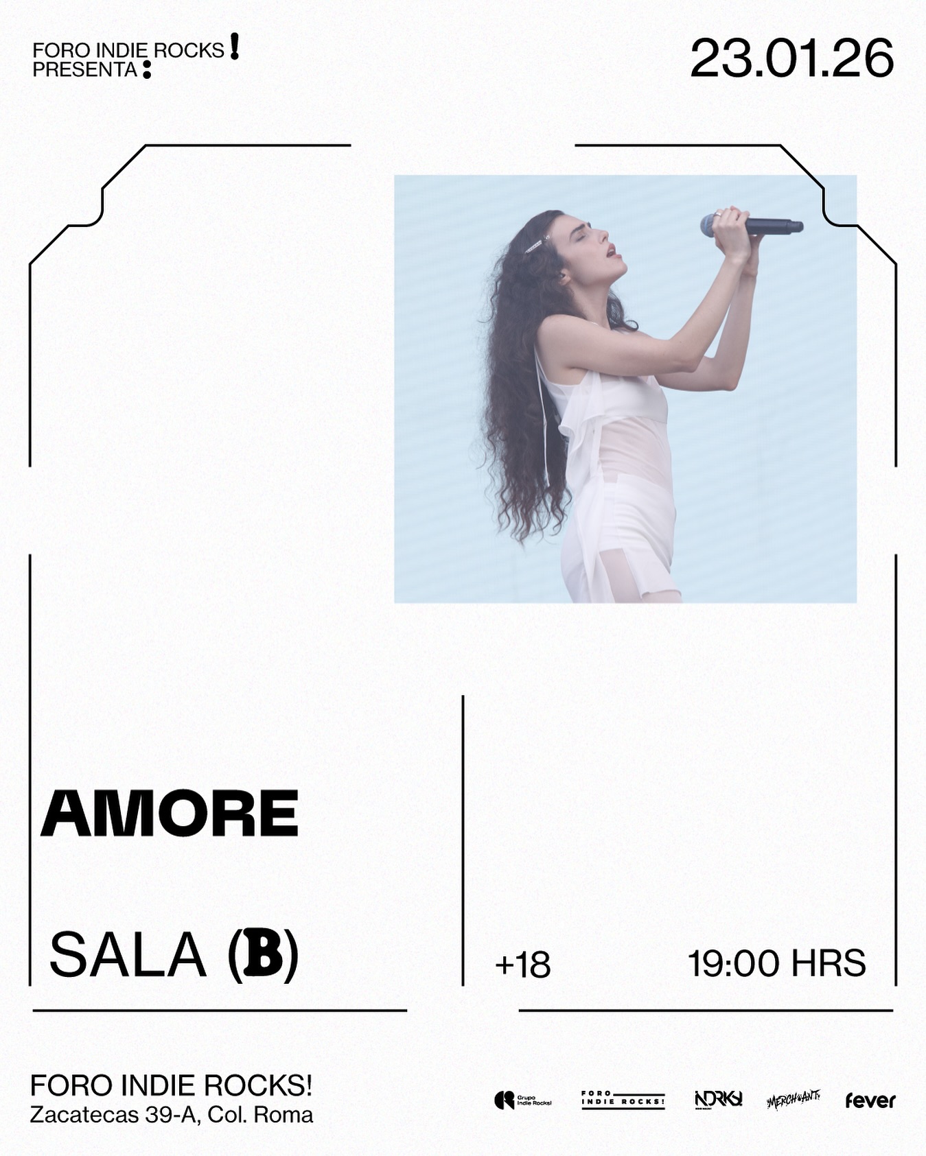 AMORE actuará en el Foro Indie Rocks!