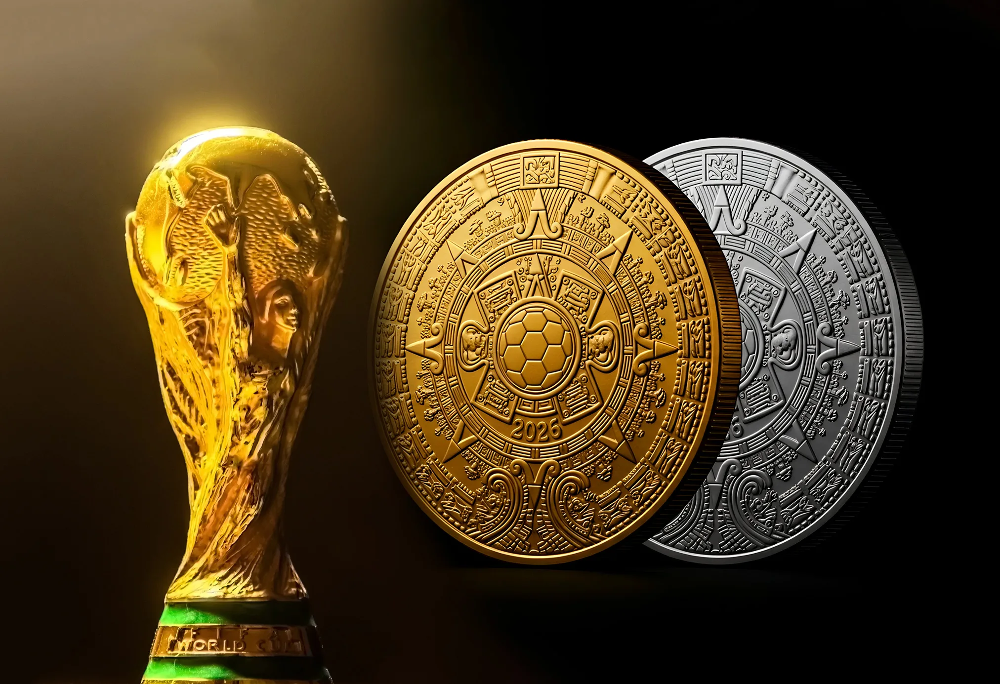 Para celebrar el mundial, Banxico emitirá una moneda de $25 pesos con 21,603 pesos en oro