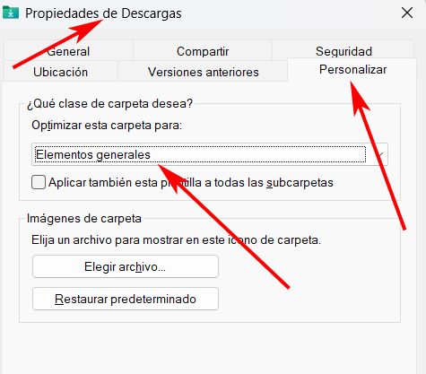 explorador optimizar descargas