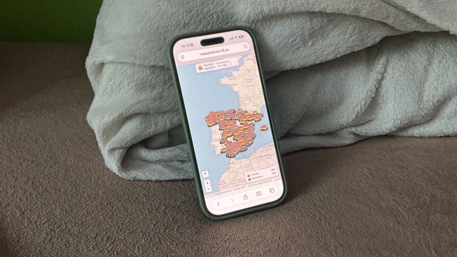 Así puedes ver, desde tu iPhone, todas las balizas V16 activas en España