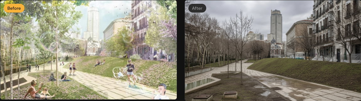 Antirender convierte idílicos sueños arquitectónicos en imágenes realistas y deprimentes; así ha de ser