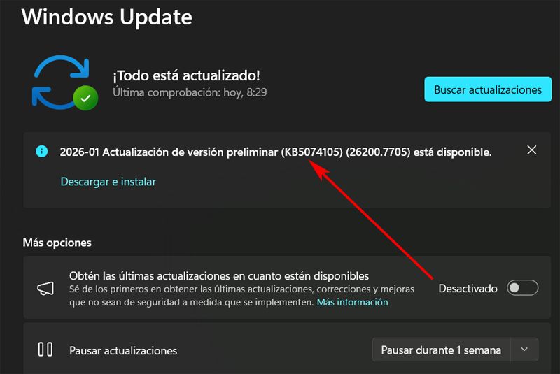 Nueva actualización windows 11 para soluciponar el fallo con el proceso explorer.