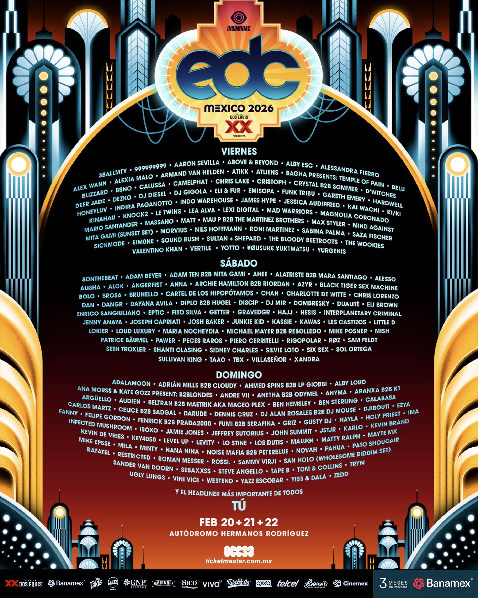 EDC México 2026 revela la programación diaria.