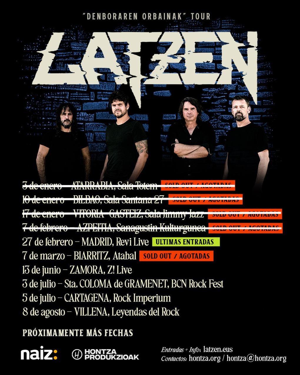 Las leyendas vascas LATZEN presentan su nuevo vídeo