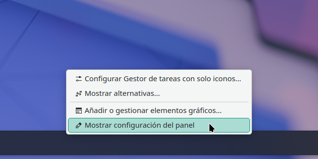 Cómo configurar el panel de Plasma como un dock