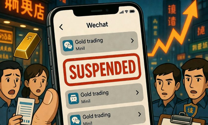 WeChat suspende mini programas de oro por crisis de redención y temor al “oro con precio previo”