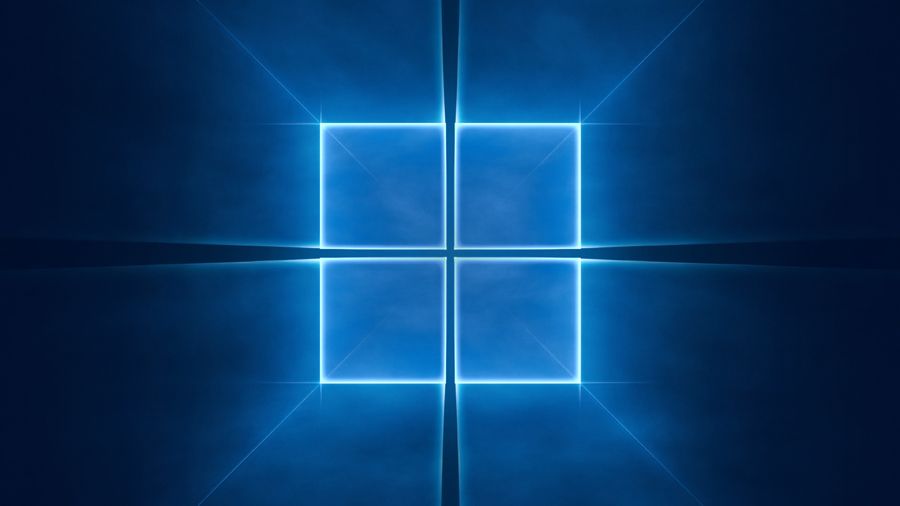 Concepto de logo Windows 10 como fondo.
