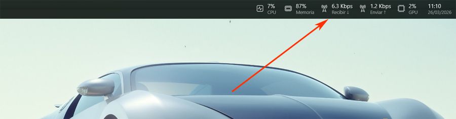 Consumo recursos tiempo real barra secundaria