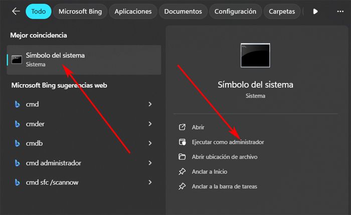 Ejecutar el comando CMD con permisos de administrador.