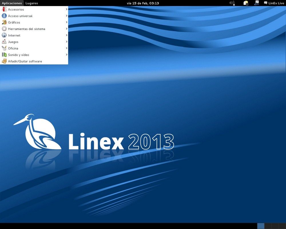 Fondo de pantalla de LINEX, el Linux de Extremadura