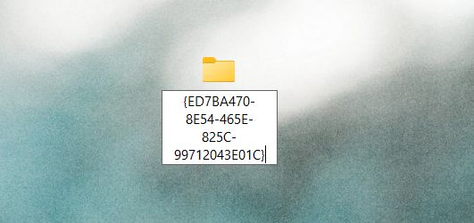 Crear Nueva carpeta del Modo Dios de Windows.