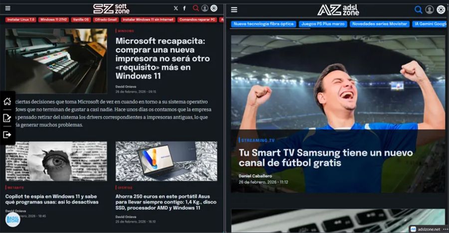 Función de Ventana dividida de Firefox.