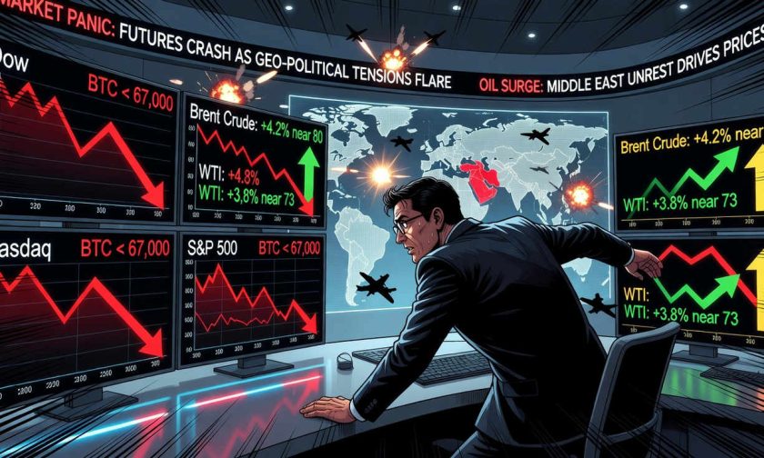 Futuros de Wall Street caen y el petróleo se dispara tras ataques de EE. UU. e Israel en Irán