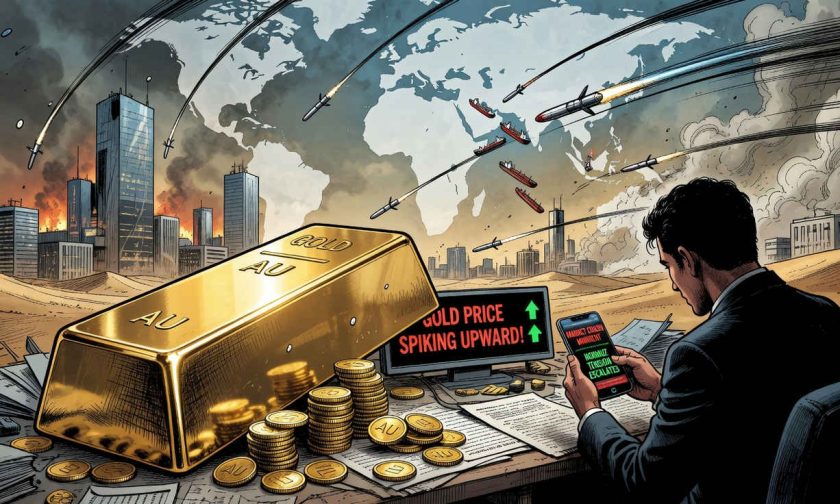 El oro sube por cuarto día: la guerra en Oriente Medio dispara la búsqueda de refugio