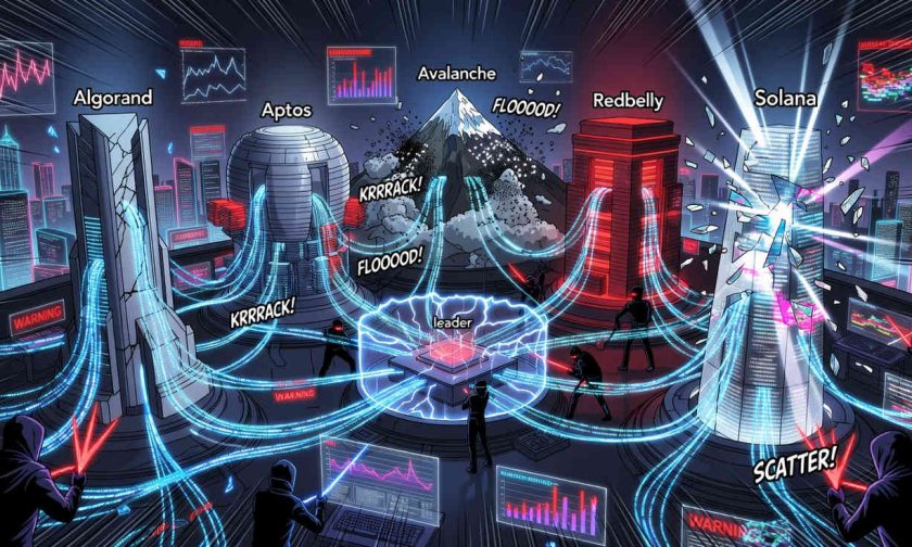 Estudio revela fallas críticas en Algorand, Aptos, Avalanche, Redbelly y Solana
