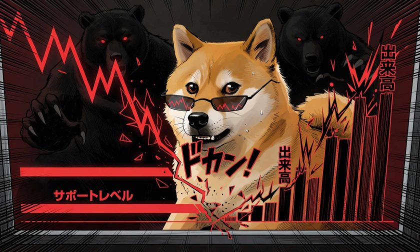 Dogecoin cae por debajo de SMA-7 en medio de volumen menguante