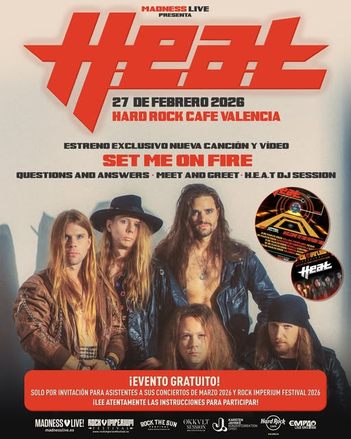 Nueva canción de los suecos H.E.A.T presentada en primicia en Valencia