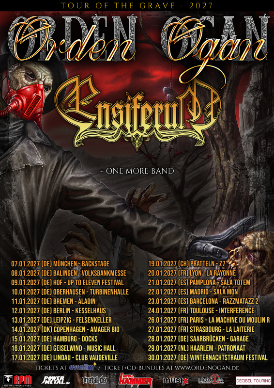 Gira europea de los alemanes ORDEN OGAN con los finlandeses ENSIFERUM