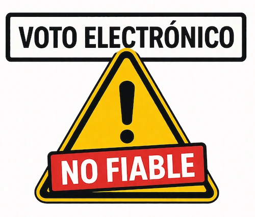 El voto electrónico no es fiable