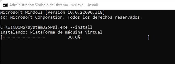 Activar WSL