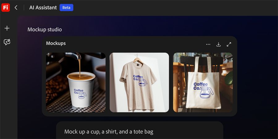 Asistente Adobe Firefly AI Assistant.