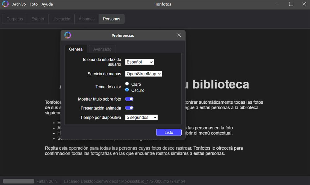 Puesta en marcha del programa Tonfotos.