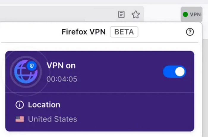 VPN gratuita del navegador Firefox.