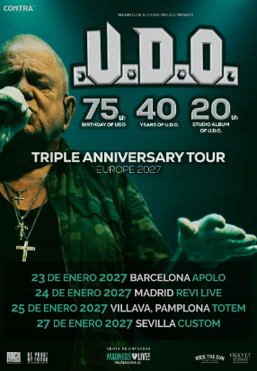 Anunciada gira del triple aniversario del alemán U.D.O.