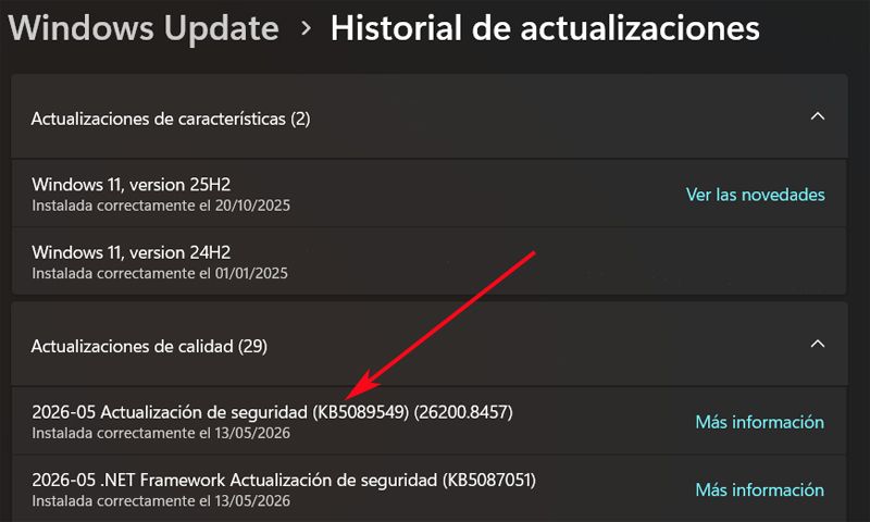 Actualización mayo 2026 Windows 11