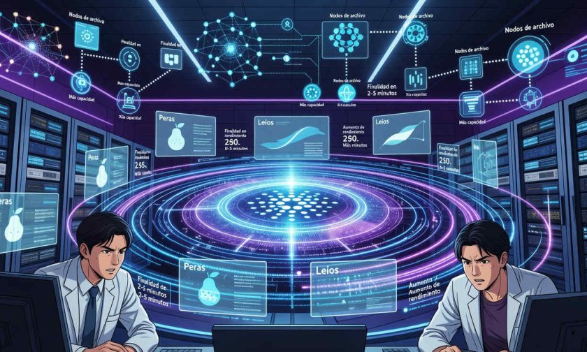 Cardano acelera su hoja de ruta con Peras y Leios para reducir finalización y elevar capacidad