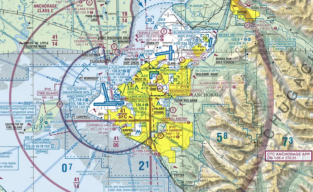 Los mapas de aviación la FAA: cuando un diagrama contiene más datos que media internet (detalle)