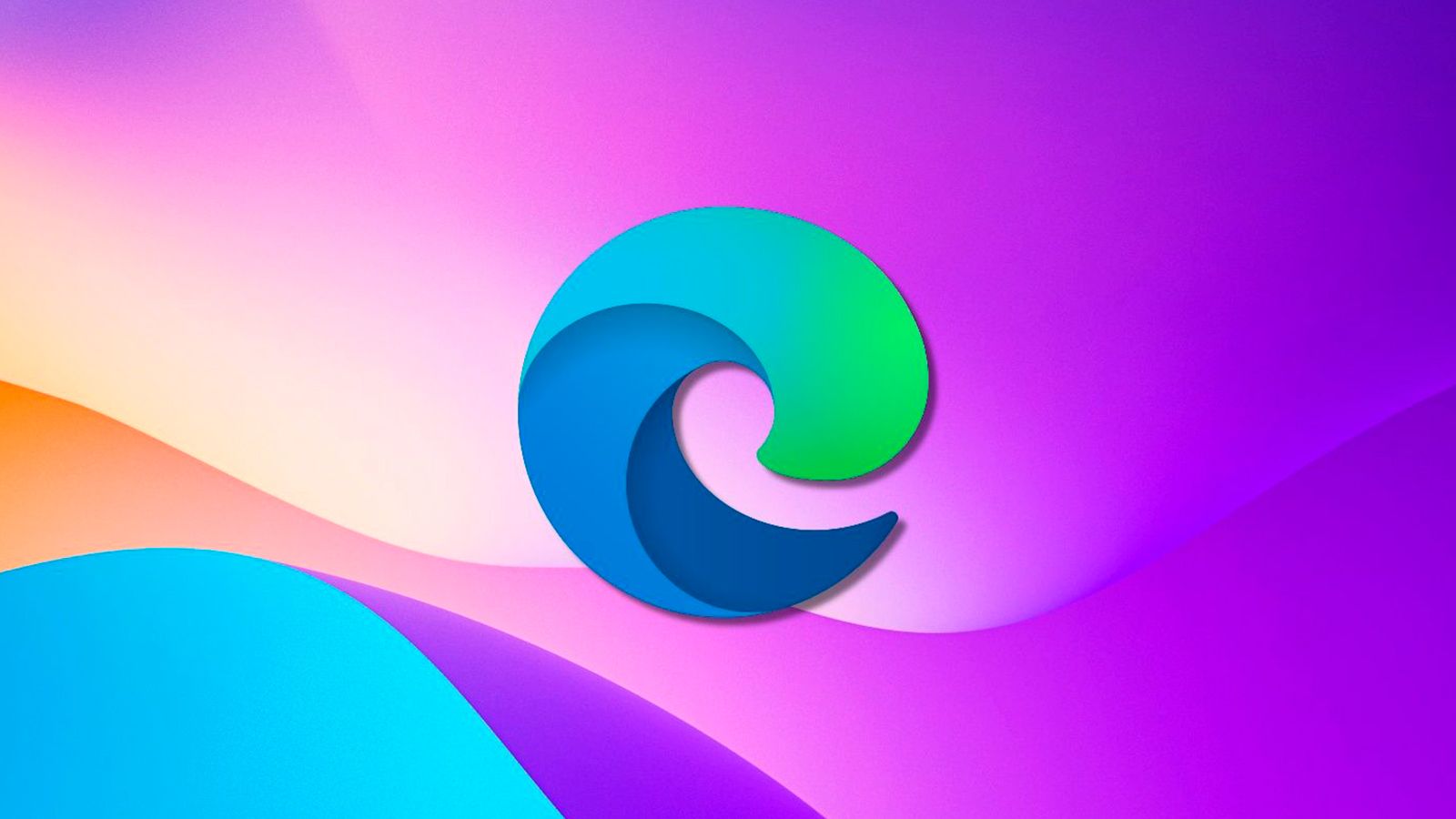 Fondo de Microsoft Edge con colores