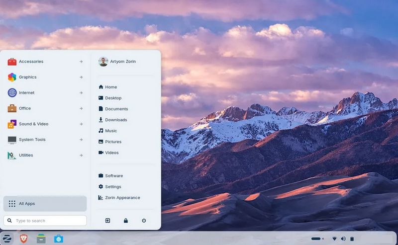 Interfaz principal Zorin OS 18.