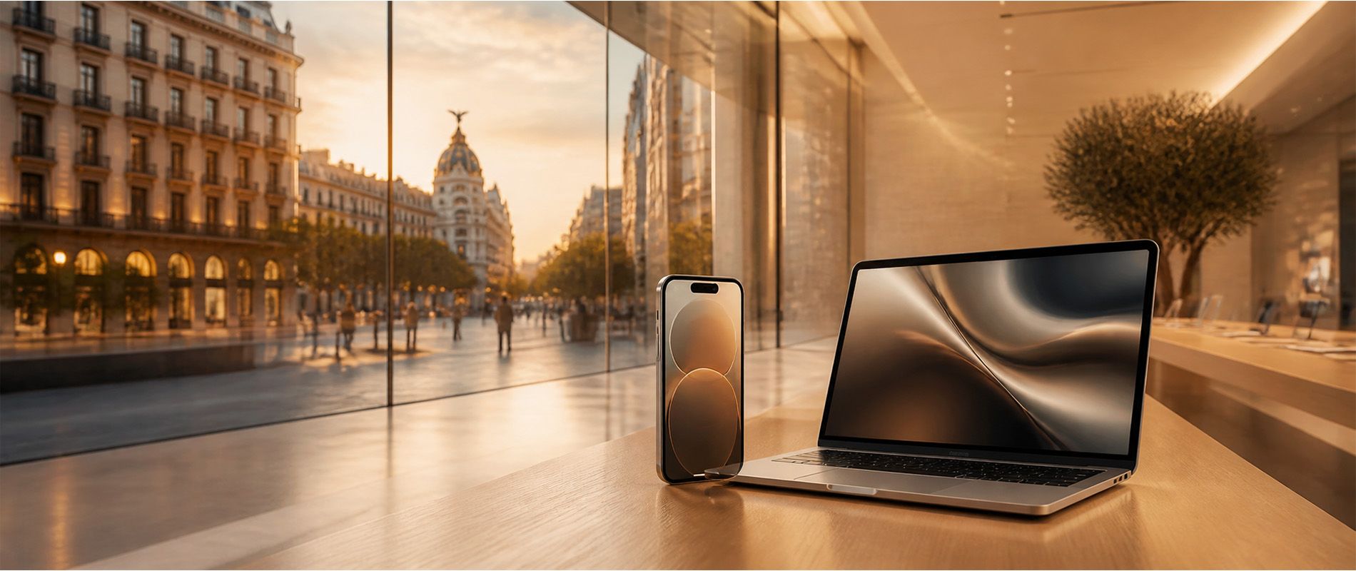 Mockup de interior de Apple Store en España | Imagen no oficial