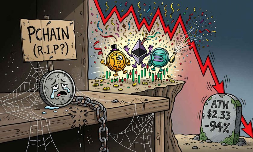El derrumbe silencioso de $PI: PCHAIN se desploma un 94% desde su máximo y lucha por no desaparecer