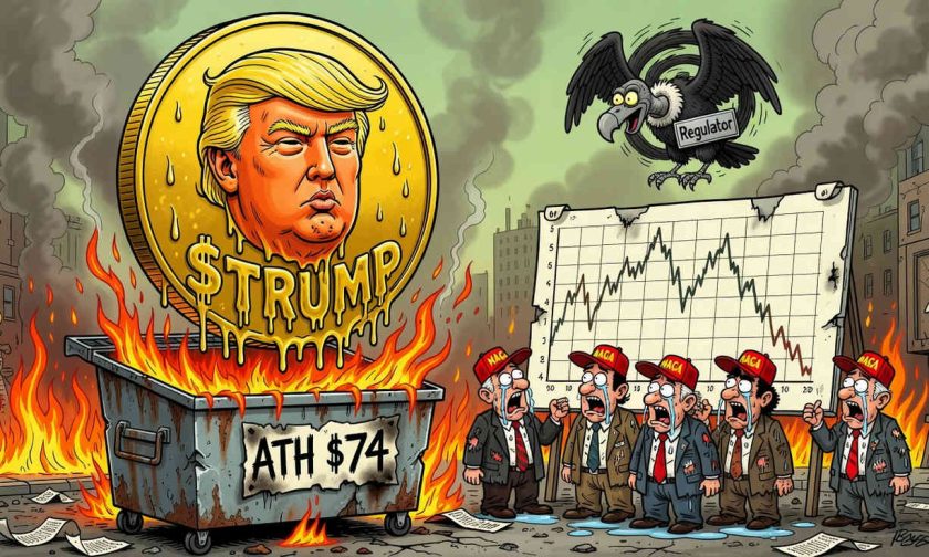 Token TRUMP se desploma un 97% desde su ATH: ¿resaca memecoin o desplome terminal?