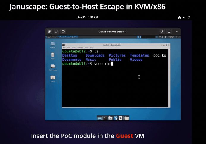 Fallo seguridad kernel Linux funcionando.