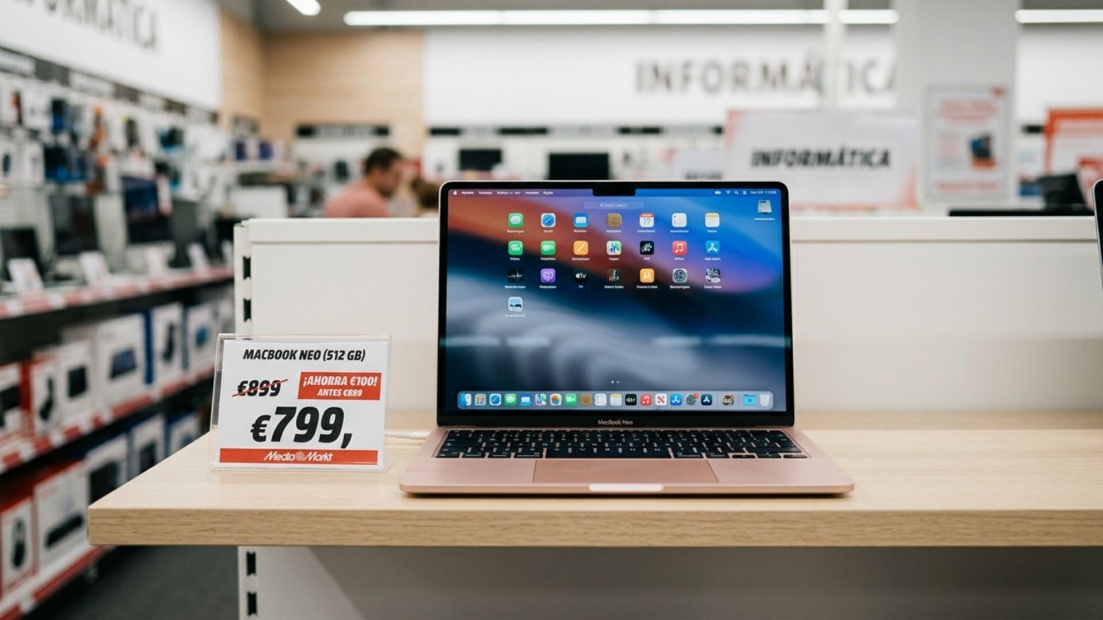 El MacBook Neo más “tocho” (512 GB) con 100 euros de descuento