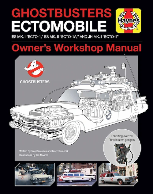 Los manuales de los coches de los Cazafantasmas con detallados planos de todas sus versiones