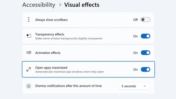 Función prueba apps maximizadas defecto.