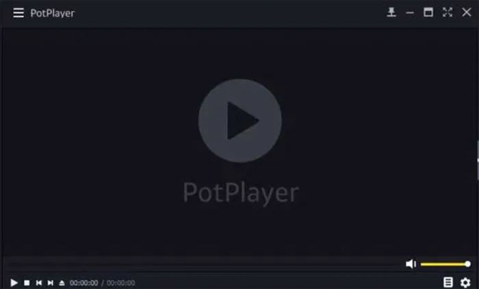 Interfaz principal del reproductor PotPlayer.