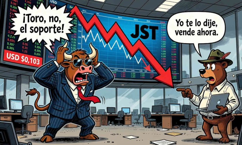 JUST cae 3.25% y pone a prueba soporte clave en medio de presión vendedora
