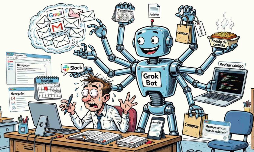 Grok Bot automatiza correos, calendarios y compras con agentes especializados